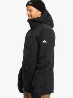 Quiksilver Fairbanks Technical Snow Jacket True Black Flash Sale
