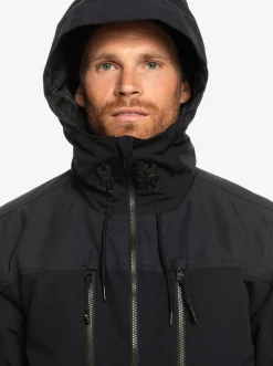 Quiksilver Fairbanks Technical Snow Jacket True Black Flash Sale