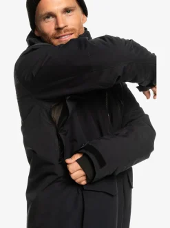 Quiksilver Fairbanks Technical Snow Jacket True Black Flash Sale