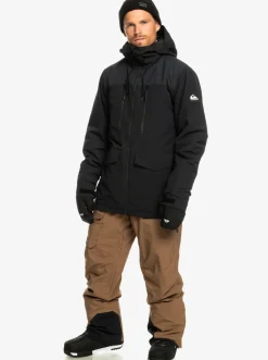 Quiksilver Fairbanks Technical Snow Jacket True Black Flash Sale