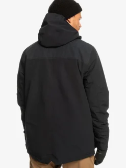 Quiksilver Fairbanks Technical Snow Jacket True Black Flash Sale