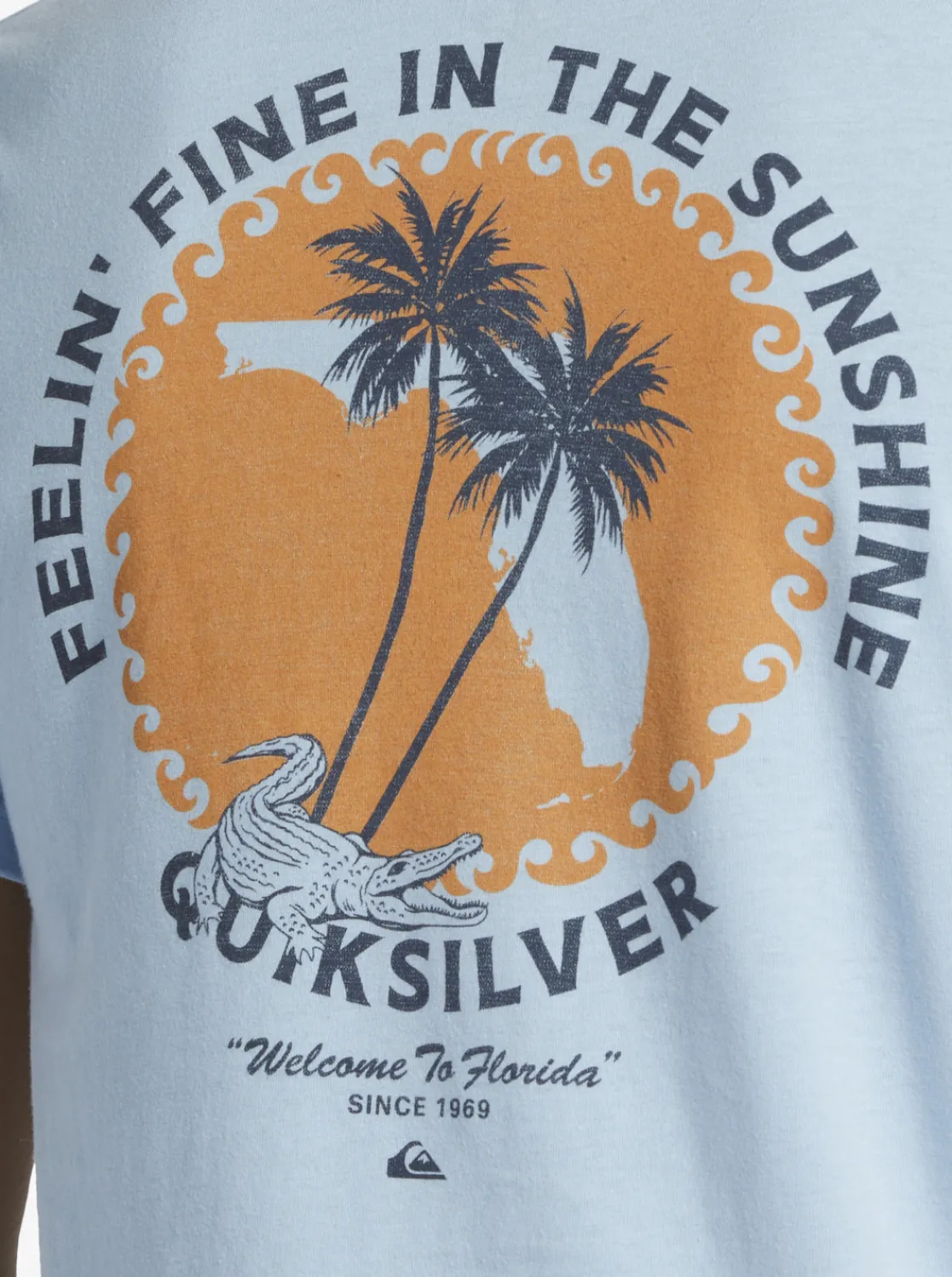 Quiksilver Fl In The Sunshine T-Shirt Clear Sky Outlet