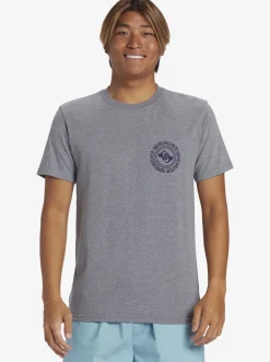 Quiksilver Full Circle T-Shirt Medium Grey Heather Fashion