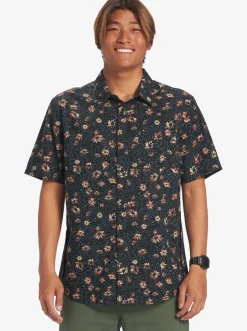 Quiksilver Future Hippie Short Sleeve Woven Shirt Black Future Hippy Best Sale