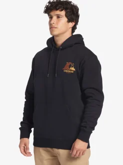 Quiksilver Generator Pullover Fleece Crew Neck Sweatshirt Black New