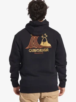 Quiksilver Generator Pullover Fleece Crew Neck Sweatshirt Black New