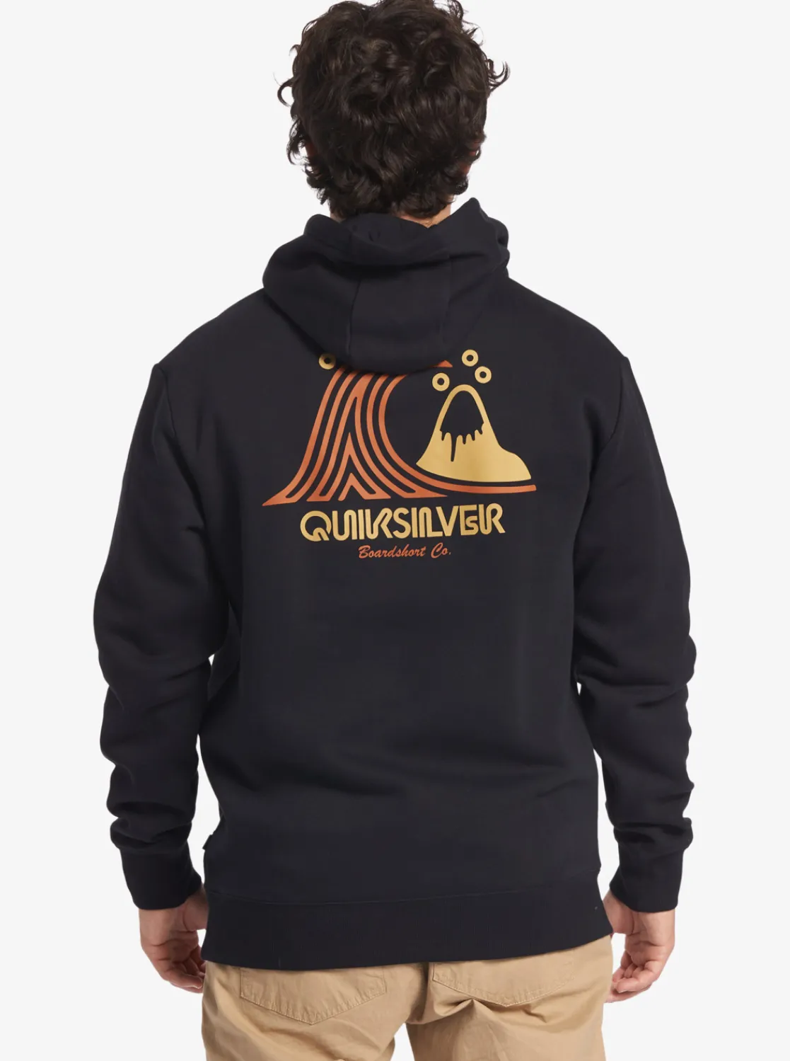 Quiksilver Generator Pullover Fleece Crew Neck Sweatshirt Black New