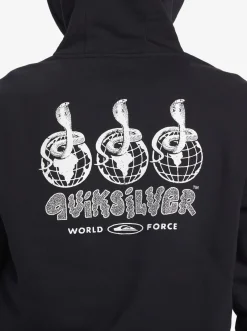 Quiksilver Global Force Fleece Crew Neck Sweatshirt Black Discount