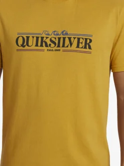 Quiksilver Gradient Lines T-Shirt Mustard New