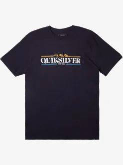 Quiksilver Gradient Lines T-Shirt Navy Blazer Fashion