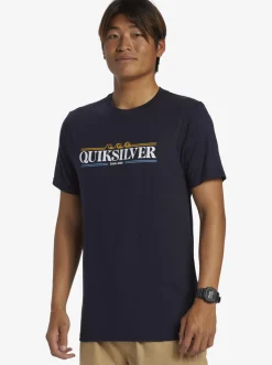 Quiksilver Gradient Lines T-Shirt Navy Blazer Fashion