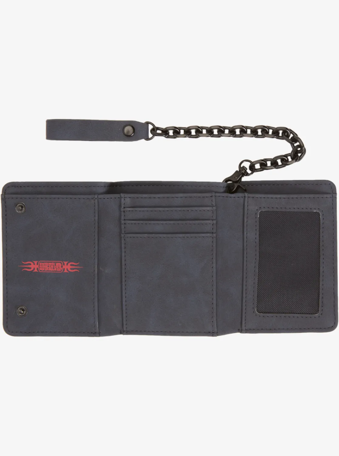 Quiksilver Grunge Sponge Tri-Fold Chain Wallet Phantom Sale