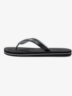 Quiksilver Haleiwa Core Flip-Flops Black 1 Clearance