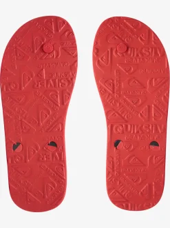 Quiksilver Haleiwa Flip-Flops Black/Red/Green Shop