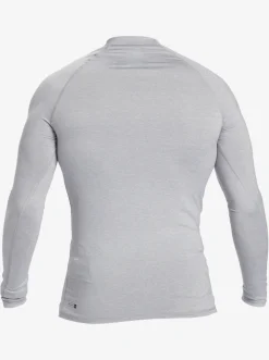 Quiksilver Hawaii Double Down Upf 50 Long Sleeve Surf Tee Sleet Heather Best