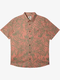 Quiksilver Hawaii Foliage Woven Hawaiian Shirt Canyon Clay Cheap