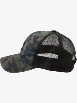 Quiksilver Hawaii Islands Camo Trucker Hat Thyme Clearance