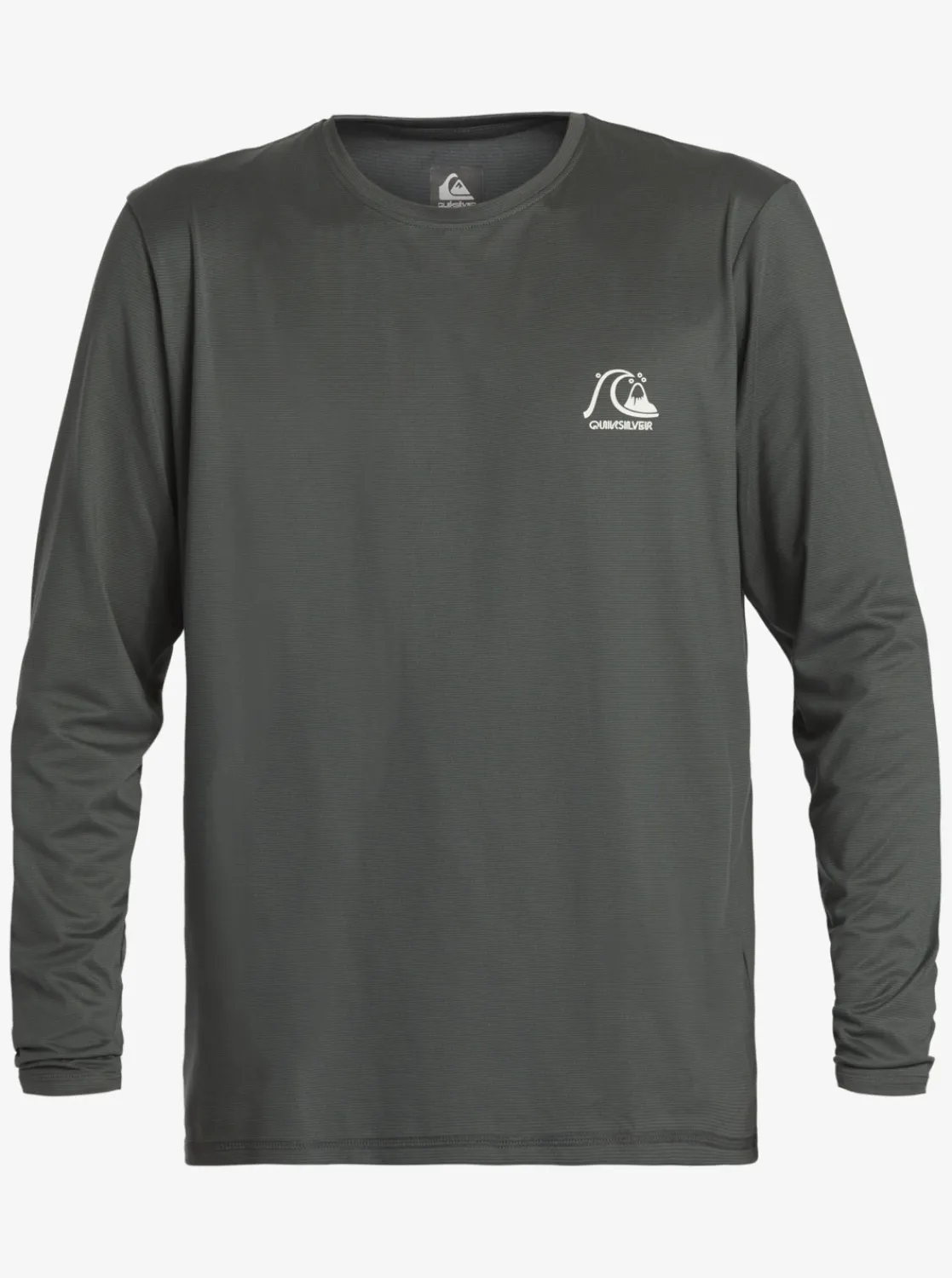 Quiksilver Heritage Heather Long Sleeve Upf 50 Surf Tee Iron Gate Clearance