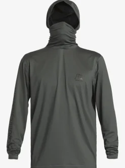 Quiksilver Heritage Upf 50 Long Sleeve Surf Tee Iron Gate New