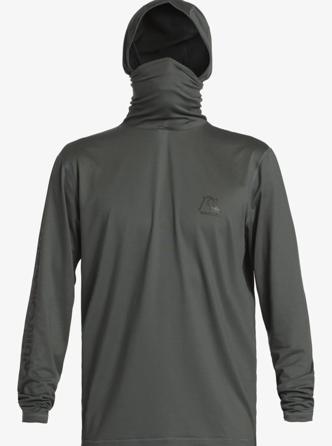 Quiksilver Heritage Upf 50 Long Sleeve Surf Tee Iron Gate New