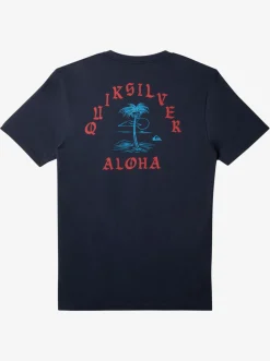 Quiksilver Hi Dead Coconuts T-Shirt Navy Blazer Cheap
