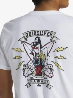 Quiksilver Hi Flirting With Danger T-Shirt White Store