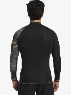 Quiksilver Hi Island Rush Long Sleeve Upf 50 Rashguard Black Fashion