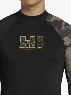 Quiksilver Hi Island Rush Long Sleeve Upf 50 Rashguard Black Fashion