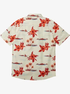 Quiksilver Hi Paradise Airways Short Sleeve Shirt Antique White Store