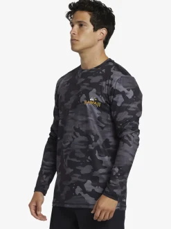 Quiksilver Hi Royalty Surf Long Sleeve Upf 50 Surf T-Shirt Hi Camo Black Sale