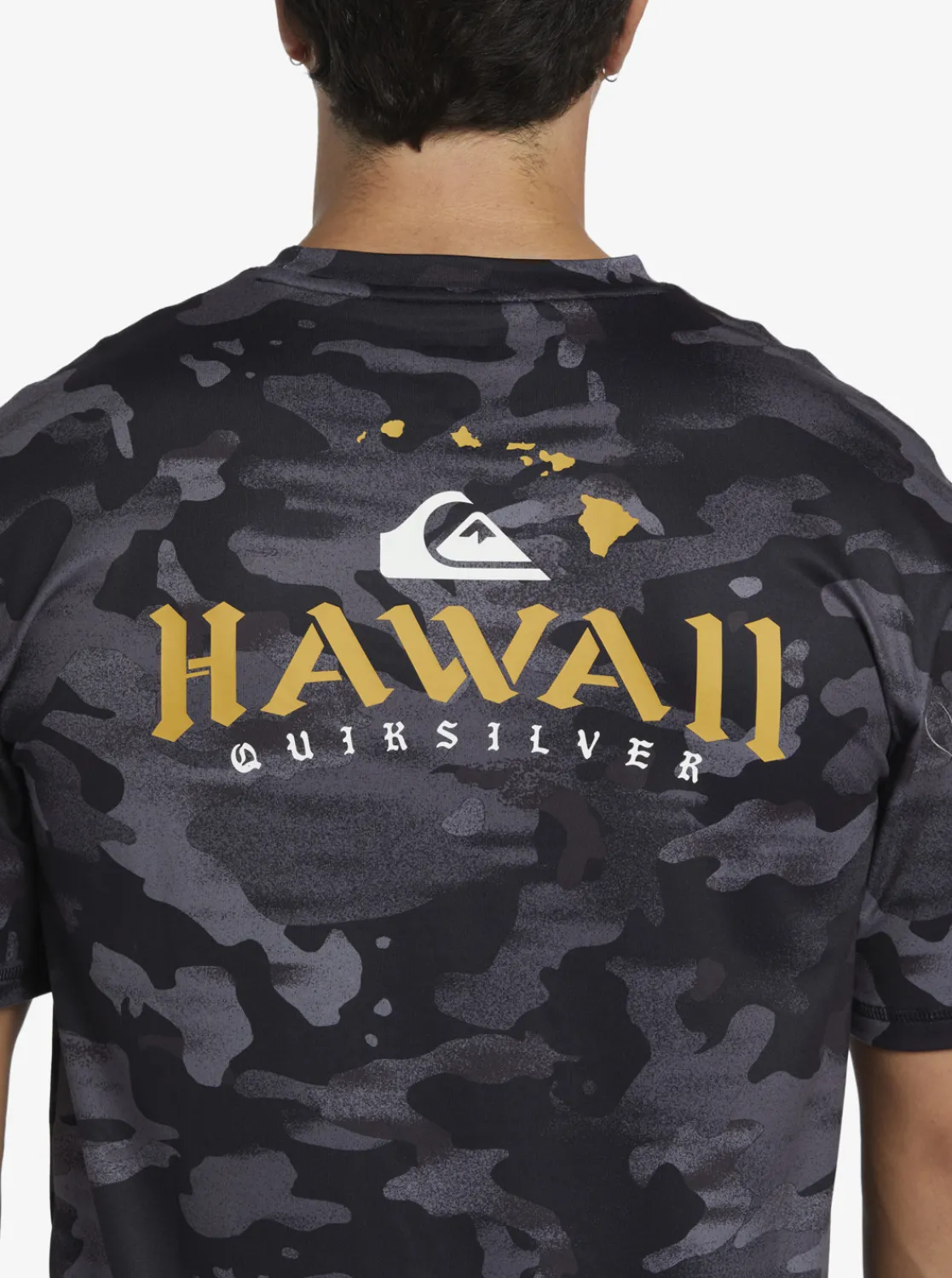 Quiksilver Hi Royalty Surf Short Sleeve Upf 50 Surf T-Shirt Hi Camo Black Best Sale
