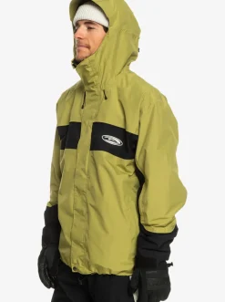 Quiksilver High Altitude Gore-Tex® Technical Snow Jacket Green Olive Sale