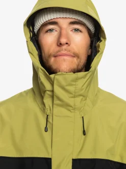 Quiksilver High Altitude Gore-Tex® Technical Snow Jacket Green Olive Sale