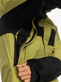 Quiksilver High Altitude Gore-Tex® Technical Snow Jacket Green Olive Sale