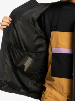 Quiksilver High In The Hood Technical Snow Jacket True Black Clearance