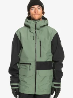 Quiksilver Highline Pro Sammy Carlson 3L Gore-Tex® Technical Snow Jacket Laurel Wreath Cheap