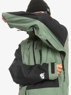 Quiksilver Highline Pro Sammy Carlson 3L Gore-Tex® Technical Snow Jacket Laurel Wreath Cheap