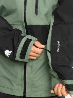 Quiksilver Highline Pro Sammy Carlson 3L Gore-Tex® Technical Snow Jacket Laurel Wreath Cheap