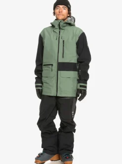 Quiksilver Highline Pro Sammy Carlson 3L Gore-Tex® Technical Snow Jacket Laurel Wreath Cheap