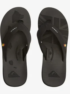 Quiksilver Island Oasis Squish Sandals Black 1 Discount