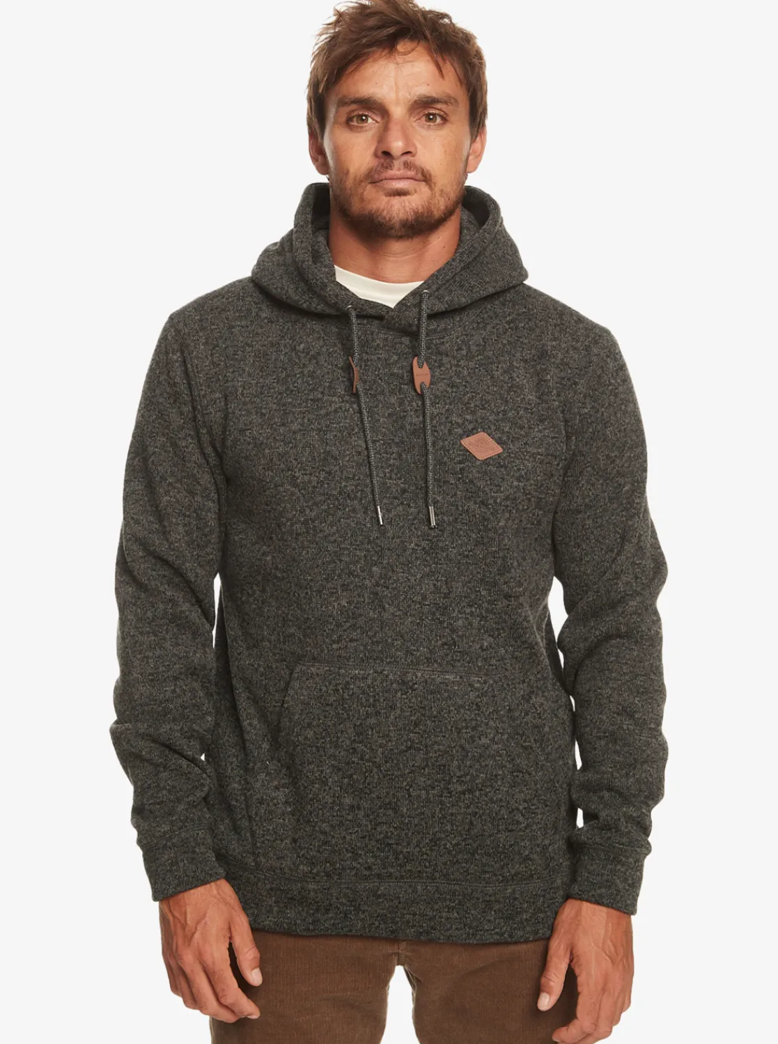 Quiksilver Keller Fleece Top Dark Grey Heather Discount