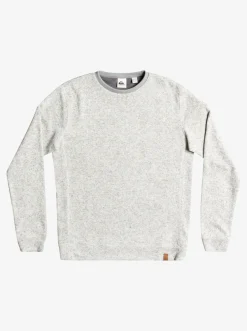 Quiksilver Keller Sweatshirt Light Grey Heather Sale
