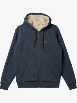 Quiksilver Keller Zip-Up Hoodie Navy Blazer Heather Best