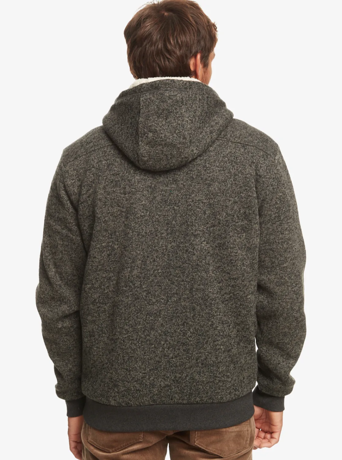 Quiksilver Keller Zip-Up Hoodie Dark Grey Heather Shop