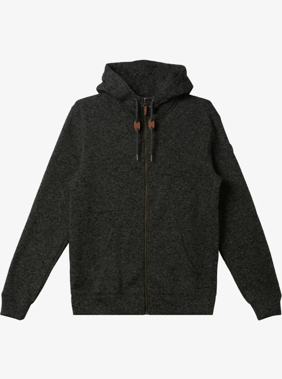 Quiksilver Keller Zip-Up Hoodie Dark Grey Heather Clearance