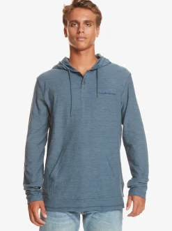 Quiksilver Kentin Long Sleeves Hooded T-Shirt Kentin Bering Sea Fashion