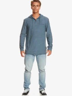 Quiksilver Kentin Long Sleeves Hooded T-Shirt Kentin Bering Sea Fashion