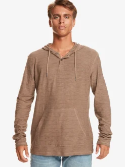 Quiksilver Kentin Long Sleeves Hooded T-Shirt Kentin Fossil Cheap