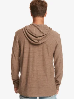 Quiksilver Kentin Long Sleeves Hooded T-Shirt Kentin Fossil Cheap