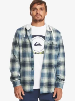 Quiksilver Kinloss Long Sleeve Hooded Shirt Iceberg Green Kinloss Sale